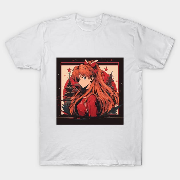 asuka xmas T-Shirt by WabiSabi Wonders